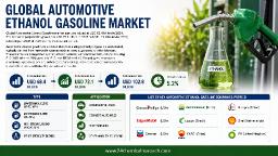 Automotive Ethanol Gasoline Market: Top Players (ADM, POET, Valero, Green Plains, Ra&iacute;zen) Dominate, Strategic Partnerships Drive Growth