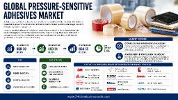 Pressure-Sensitive Adhesives Market: North America Leads at 55% Share, Europe & China Account for 41%, Asia-Pacific Fastest Growing