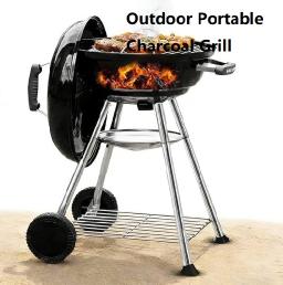 Charcoal Grill Fire Pit Table For Outdoor Living