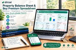 Buy Premium Spreadsheet Rental Property Balance Sheet
