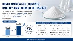 North America Hydroxylammonium Sulfate market to reach 58.9 million by 2028 at 7.8 percent CAGR