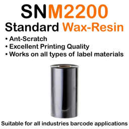 What specific manufacturing standards differentiate a standard wax ribbon from high-performance versions?